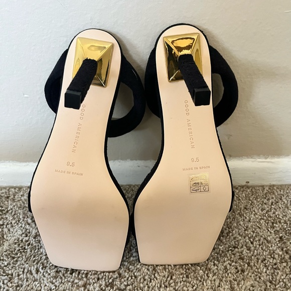NIB GOOD AMERICAN TERRY SLIP ON SANDALS - Picture 7 of 11